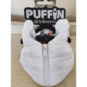 Puffin Drinkwear The Puffy Vest - Sandy White Koozie Cans Or Bottles